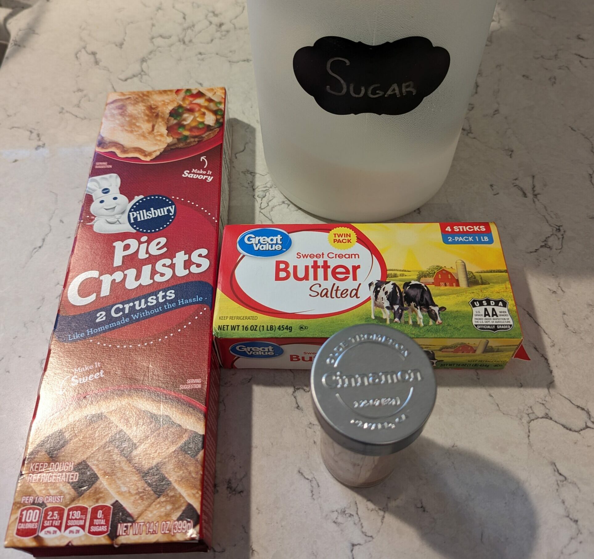 Family Treat - Christmas Holiday Leftover Pie Crust Cookies Ingredients