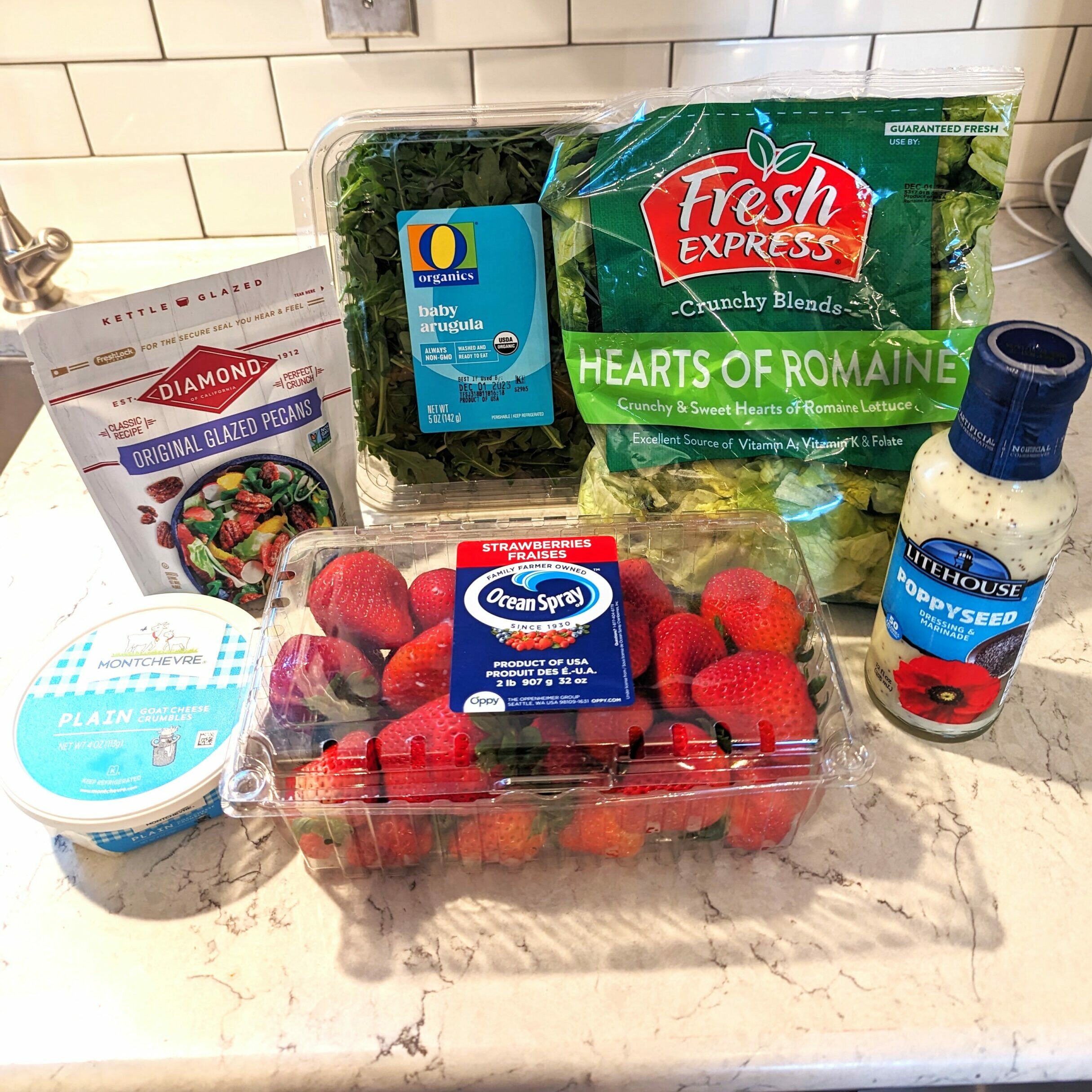 Ingredients Simple Strawberry Salad