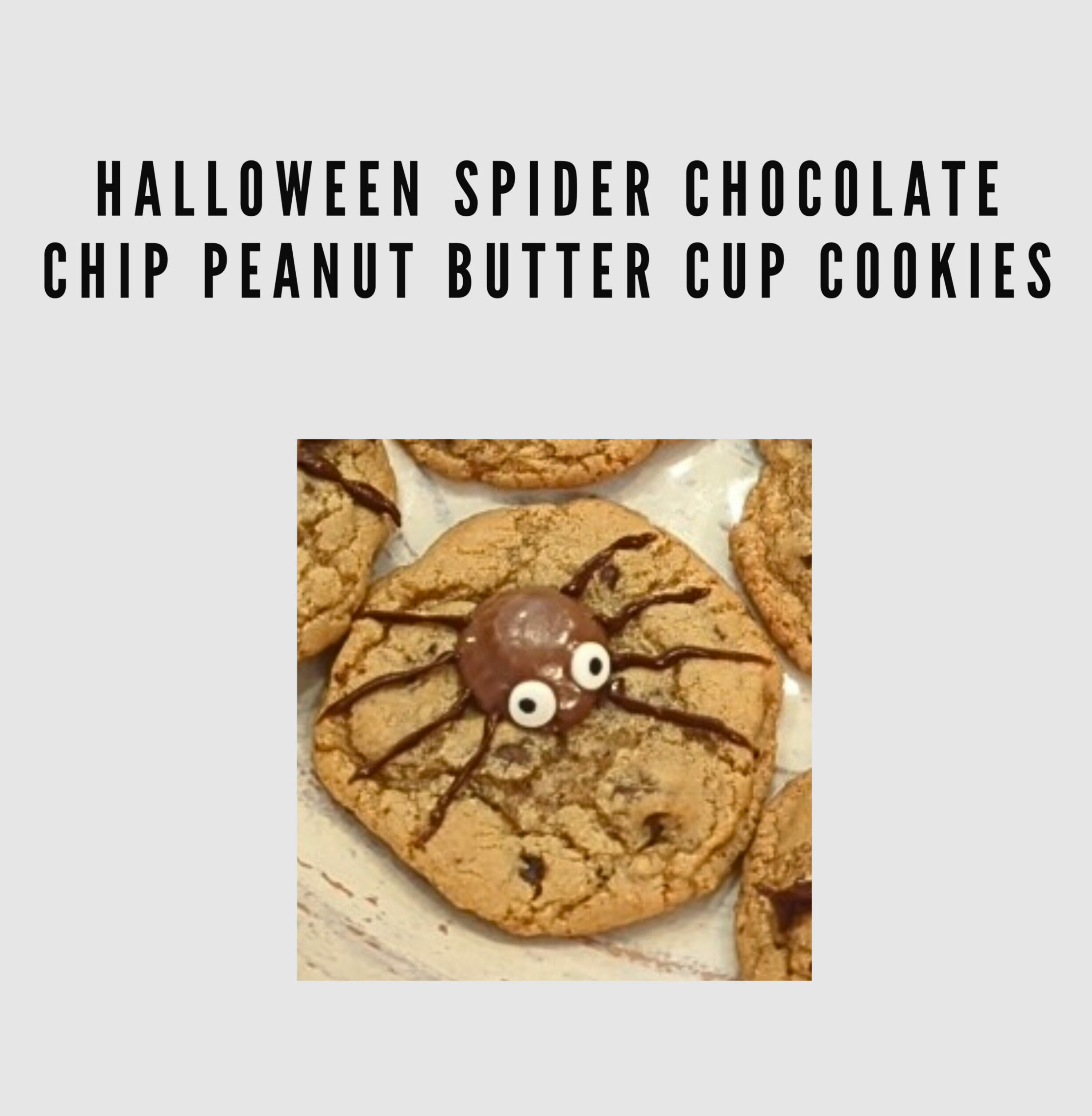 Halloween Chocolate chip peanut butter cup cookies