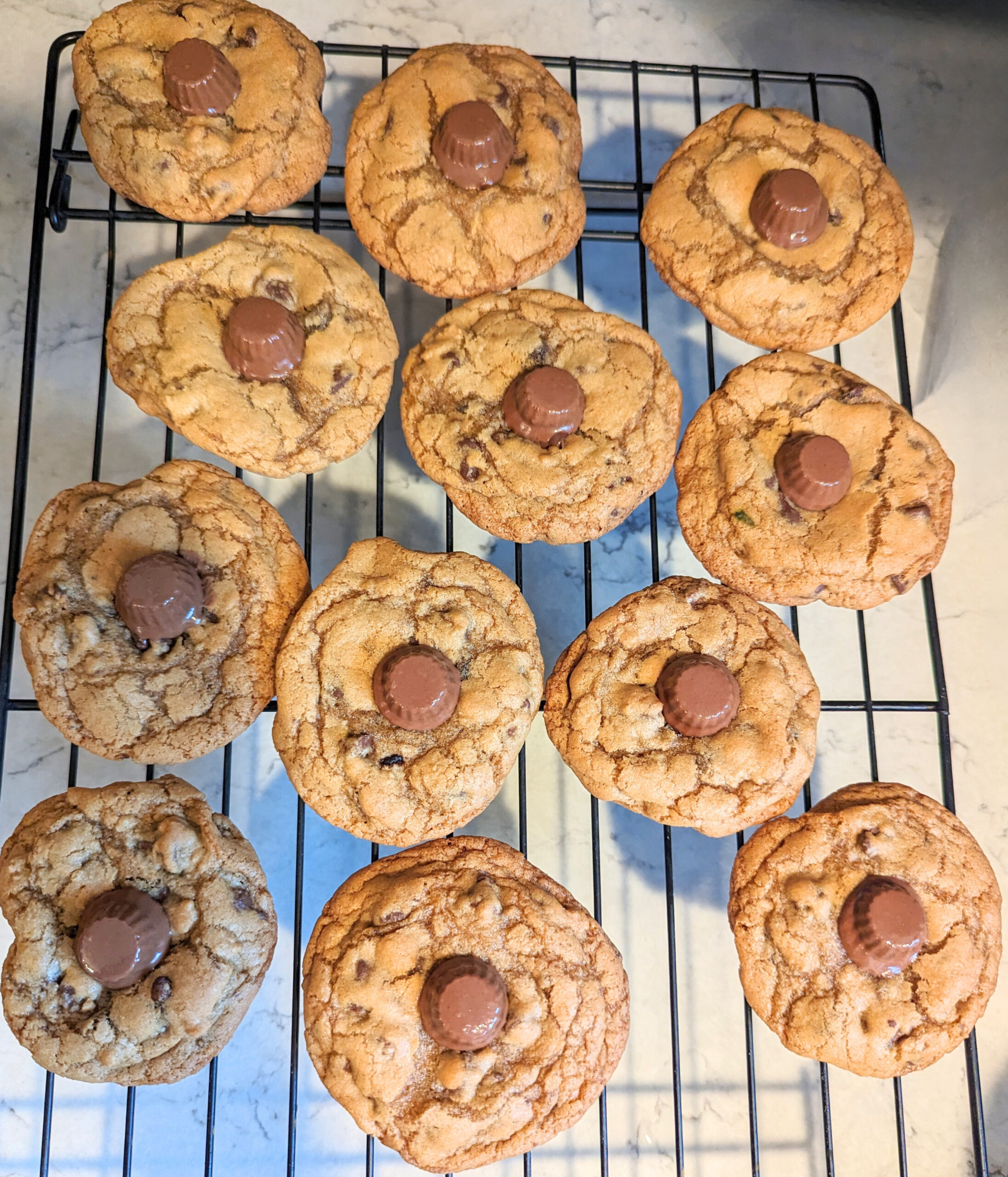 Chocolate chip peanut butter cup cookies 