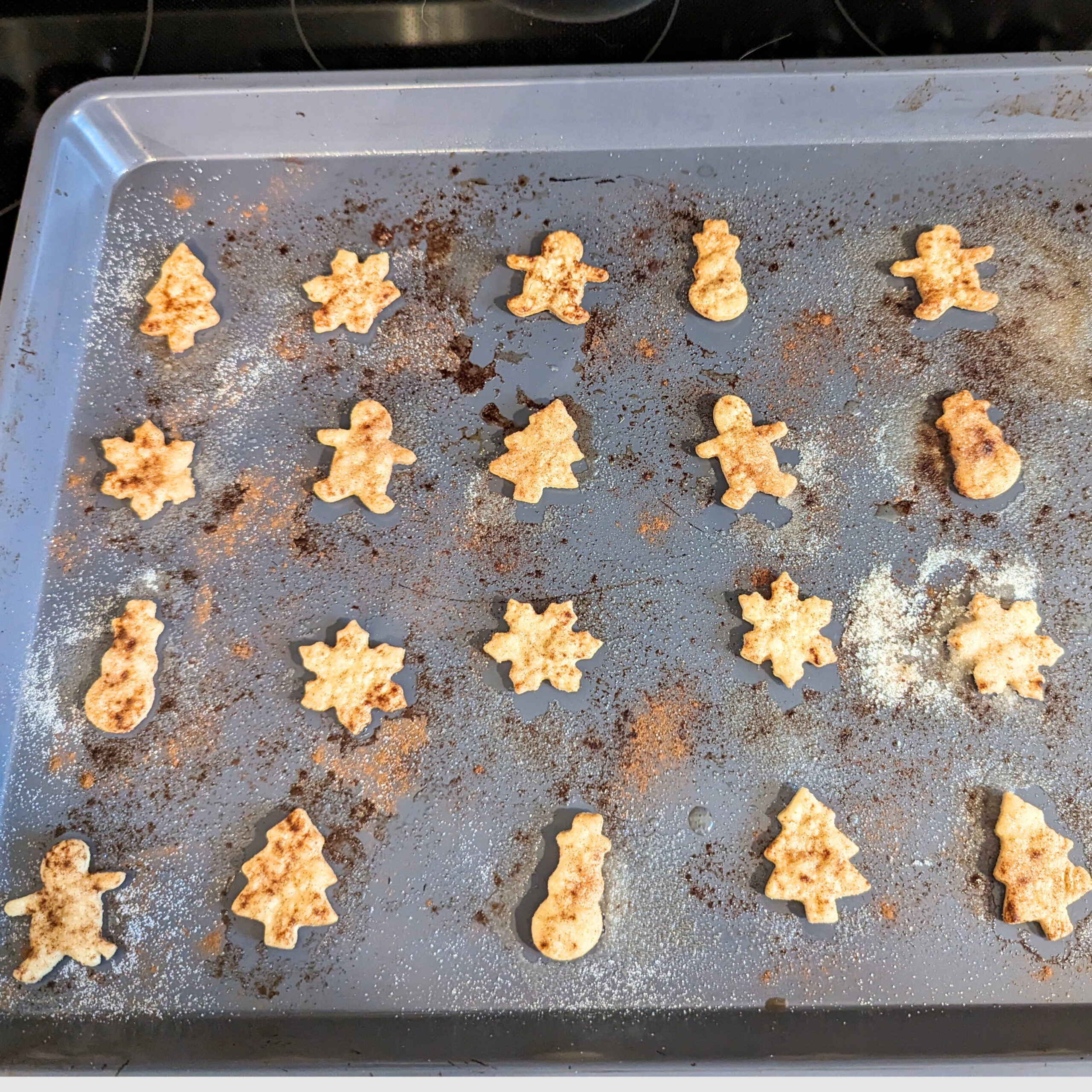 Family Treat - Christmas Holiday Leftover Pie Crust Cookies Sheet