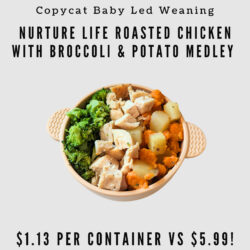 Baby Led Weaning Copycat Nurture Life Roasted Chicken with Broccoli