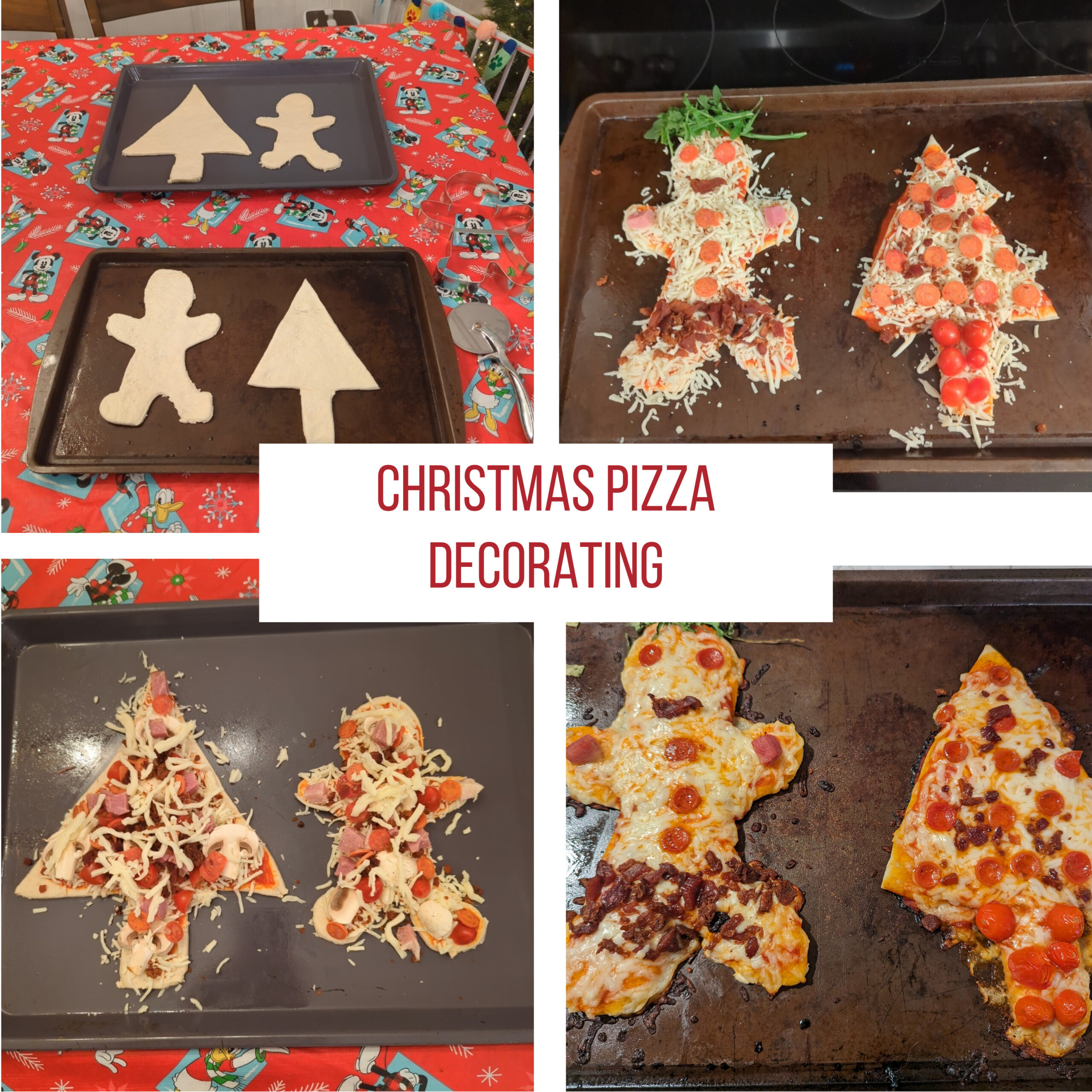 Easy Family Dinner - Christmas Pizza Decorating - Featured Image