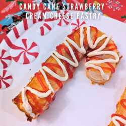 Family Treat - Strawberry Cream Cheese Candy Cane Pastries